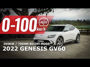 2022 Genesis GV60 Performance AWD 0-100km/h & overview