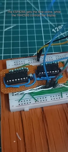 ESP8266-01s seven segment display Digital clock| Update time from internet #digitalclock #diy