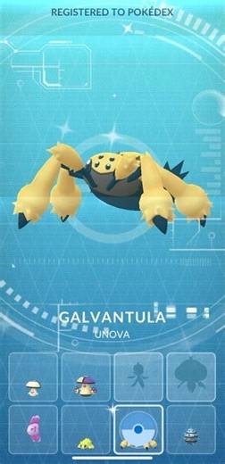[Pokemon GO] Evolving Shiny Joltik into Shiny Galvantula! #tiktokeffects #joltik #galvantula