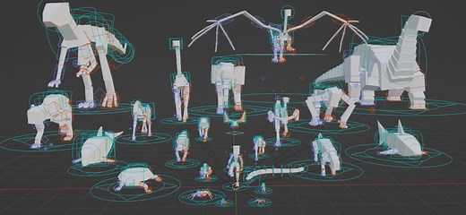 Auto-Rig Pro: Rig Library - 24 rig presets for all animals big and small [$]