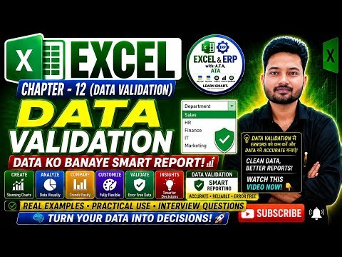 Excel Data Validation Explained | Create Drop-Down Lists & Prevent Wrong Data Entry | Excel Course