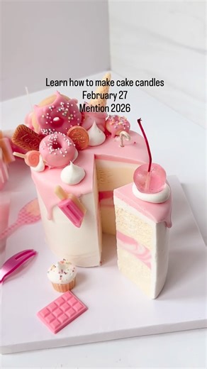 Slice of Candle 🇺🇸 | Learn how to make and slice the cake candle! February 27 — 11 AM USA EST The 2026 schedule now includes this exciting course, Hadtable... | Instagram