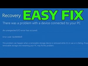 How To Fix Unexpected I/O Error in Windows