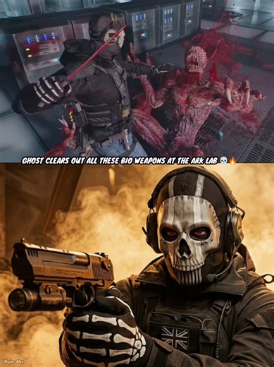 "Keeping em Frosty 🥶" - Ghost vs Bio Weapons at ARK Lab 💀🔥 #shorts #cod #residentevil9