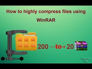 How to highly compress files using WinRAR - 200 MB to 20 MB - with proof