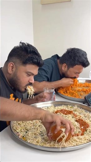 KOREAN MAGGI Vs STREET CHOWMEIN EATING CHALLENGE😱🔥 #shorts #noodles #challenge