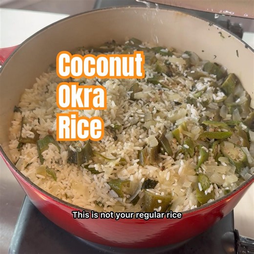 Coconut Okra Rice | Creamy, Fragrant, Ready in One Pot 🌾✨ (This Is Comfort Food)