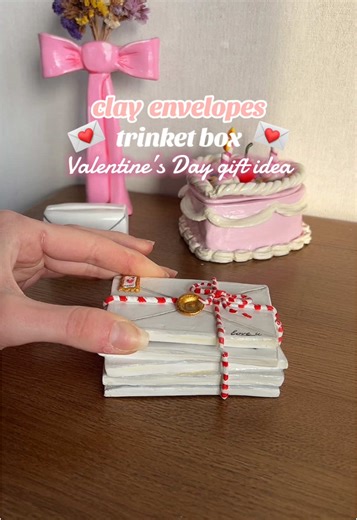 Clay Envelopes Trinket Box Tutorial for Valentine's Day