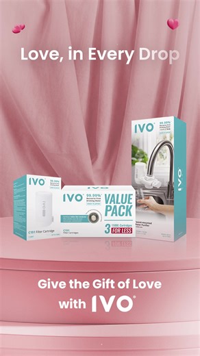 Love doesn’t have to be grand. Sometimes, it’s clean, safe water every day. 💧 Made with Japanese filtration technology for 99.99% bacteria-free drinking water — because caring starts at home. #WellWithIVo