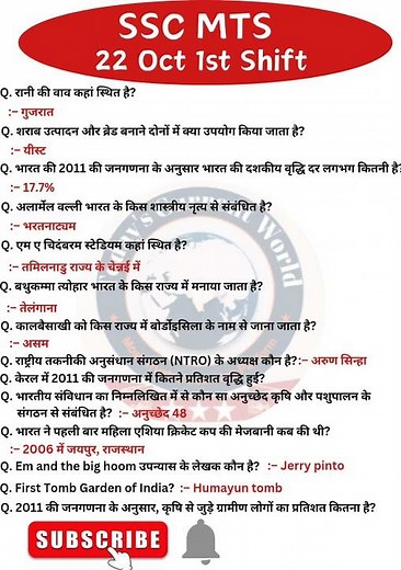 SSC MTS Exam Analysis 2024| SSC MTS Question Paper 2024 | 22 Oct 1st Shift | SSC MTS Paper Solution