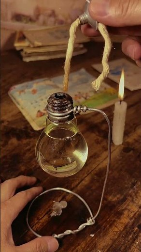 DIY Vintage Oil Lamp from a Light Bulb 🕯️✨ | Old Memories Craft #Upcycling #RetroCraft #NostalgiaDIY