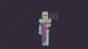 Royal Knight [Low Poly Pixel Art] - 3D model by HenryLutece
