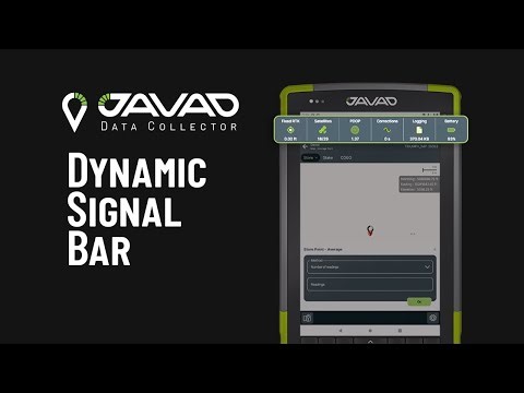 The Dynamic Signal Bar in JAVAD Data Collector (JDC)