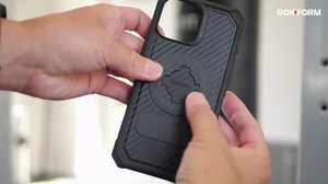 Rokform Rugged Case Compatible with iPhone 16, Magnetic Cover (Black)