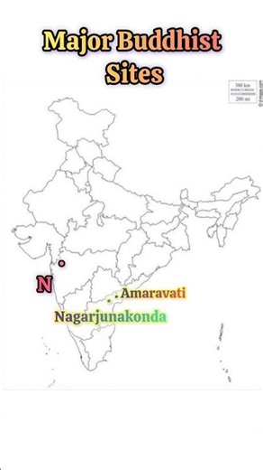 Buddhist Site - 12th History Map Work #class12history#class12history #cbseclass12 #cbseboard #map