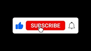Download Subscribe button on black screen and green screen for free