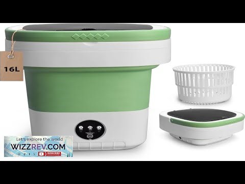 Portable Washing Machine 16L Upgraded with Spin Basket Laundry Machine 3 Cleaning