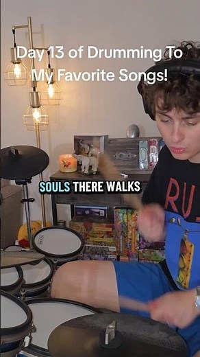 Day 13 of Drumming To My Favorite Songs! What should I play next? #drums #livemusic #drummer