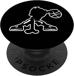 Basketball Hoop Baller Bball Icon Pop Socket PopSockets PopGrip: Swappable Grip for Phones & Tablets