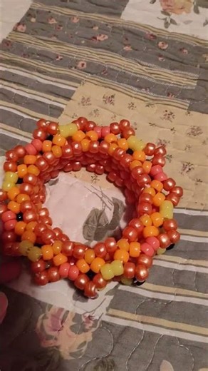 I added the final touch to my Kandi rotator cuff, and now it's complete! #kandi #art