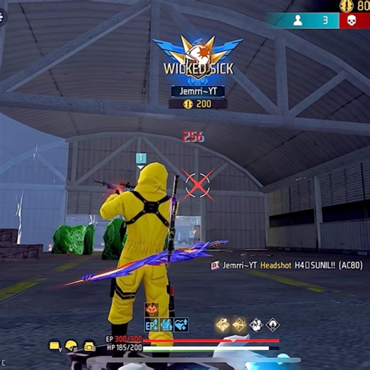 AC80 & ICE MAG7 On fire 🔥 #freefire #jemrriyt