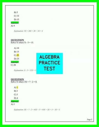 Ultimate Algebra Practice Test 2026 Master Your Exam With These Pro Solutions And Tips