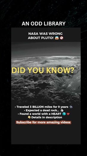 The Moment Pluto Shocked the World 🧊😱 #shorts #anoddlibrary
