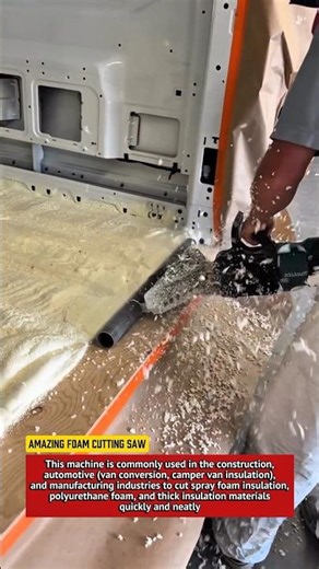 Amazing Foam Cutting Saw | Insulation Foam Cutter Machine in Action.