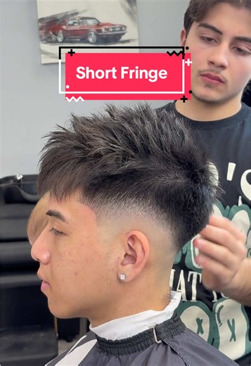 Best Mid Fade Haircut for Asian Hair with Short Fringe