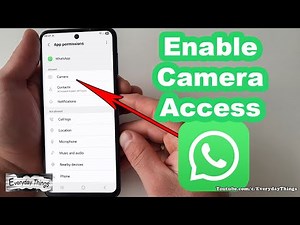How to Allow Camera Access on WhatsApp on Android