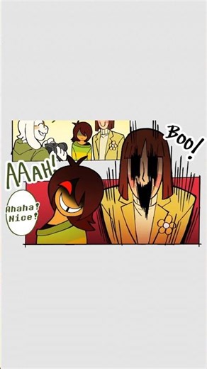 Kris and Chara Do the Scary Face! (Deltarune Comic Dub)