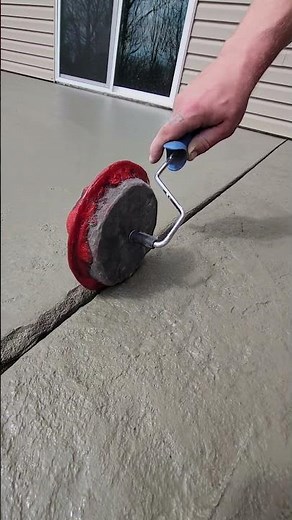 Stamped Concrete Groover/Roller #concrete #subscribe #youtubeshorts #patio #driveway