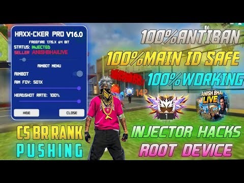HAXX-CKER PRO V16 INJECTOR ROOT✔ Antiban FF PanelFree Fire Injector Ob52 Free Fire Hack FF panel