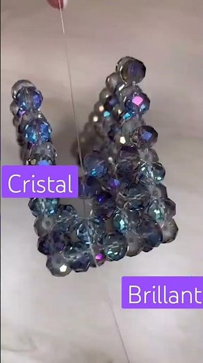 Étapes de fabrication d'un sac en perles, bags in pearls, perles cristal