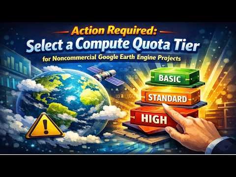 Action Required: Select a compute quota tier for noncommercial Google Earth Engine projects