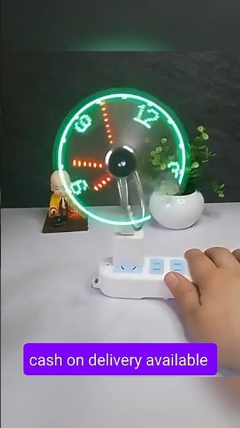USB fan with LED clock display | #trending ##gadgets