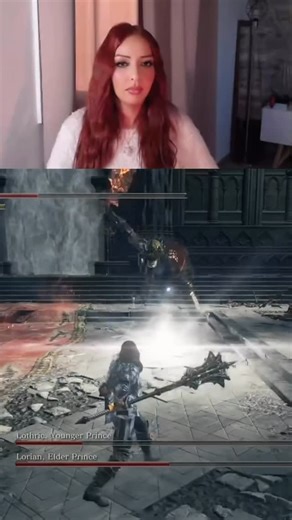 The_Scarlet_Ash on Instagram: "The Lothric Princes 👑 A beautiful fight that reminds me so much of Prime Radhan and Miquella in Elden Ring ✨ Now that this one is done, let’s meet the Lord of Cinder today and end the game. You guys can follow me on #twitch if you’d like to enjoué the game with me! #darksouls3 #gamergirl #soulsborne #fromsoftware"