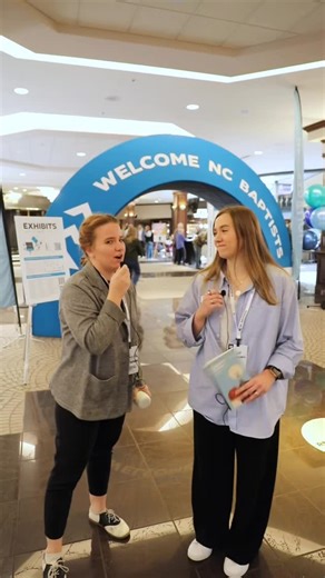 We ran into some Great Commission friends at the NC Baptist Annual Meeting! Watch till the end to learn about how you can get a free t-shirt! 🤫 | Southeastern Baptist Theological Seminary