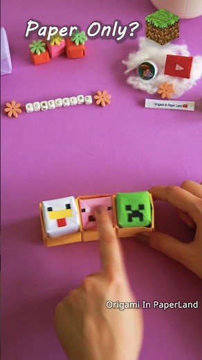 The Cutest Minecraft keyboard for free | How to make a Paper Keyboard| #minecraft #diy #easy