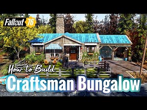 Craftsman Bungalow CAMP Showcase & How to Build Tutorial #Fallout76