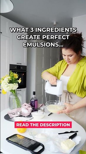 3 Ingredients For Perfect Emulsions #Shorts