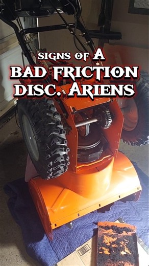 My Ariens Wheels won't move #ariens Removing Lower Pan. Friction disc worn. #yoitubeshorts