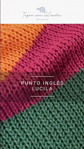 How to knit the easy false English stitch “Lucila”
