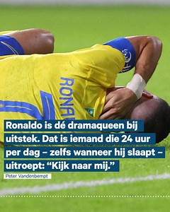 34K views · 222 reactions | Dramaqueens. Nergens vind je er meer dan in het voetbal. ⚽️⁠ Maar volgens Peter Vandenbempt is er één voetballer die de kroon spant: Cristiano Ronaldo.⁠ ⁠ "Dat is iemand die 24 uur per dag – zelfs wanneer hij slaapt – uitroept: "Kijk naar mij."" | Radio 1 | Facebook