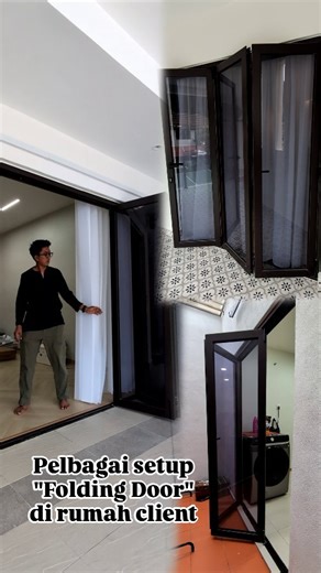 Syarikat Glasi on Instagram: "Dari balkoni ke garaj – ini cara folding door kami berfungsi dalam 3 ruang berbeza: 🪟 Balkoni: Akses mudah + privacy & safety. 🪟 Dapur ke Halaman: Visibility tinggi, kemas seamless. 🪟 Tamu & Garaj: Halang habuk/haba, buka luas bila perlu. Setiap pintu ada: 🔐 Multi-point locking system + laminated safety glass 🖌️ Bingkai powder coated tahan lasak ➡️ Anda boleh whatsapp untuk keterangan lanjut atau tempahan di : 018 – 661 0908"