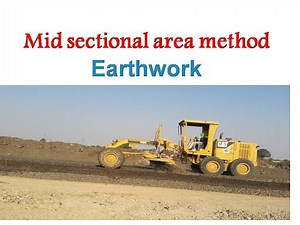 Mid- sectional area method Earthwork
