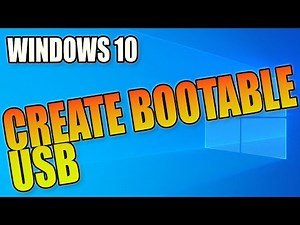 How To Create A Windows 10 Bootable USB Flash Drive Tutorial
