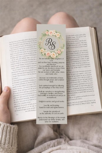 Relief Society Declaration Printable | LDS Handout and Bookmark (digital Download) - Etsy