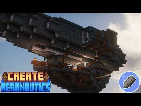 Armed Scouting Airship! | Create Aeronautics + Big Cannons
