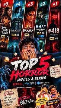 Top 5 Must Watch Horror Movies October 2026 👻 | Netflix, Prime Video, MX Player 418, Bhay Movies